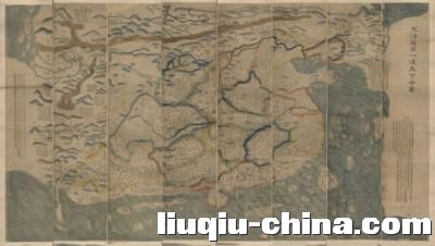 B 中国清朝乾隆三十二年/1767年,大清万年一统天下全图